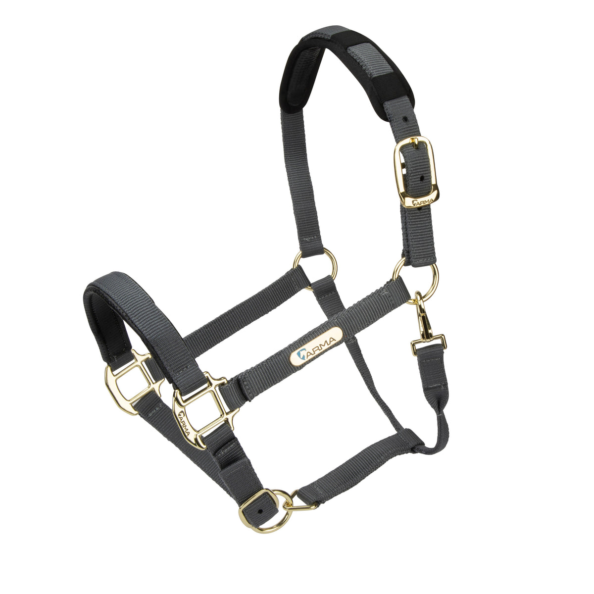 Shires Topaz Nylon Headcollar - Grey