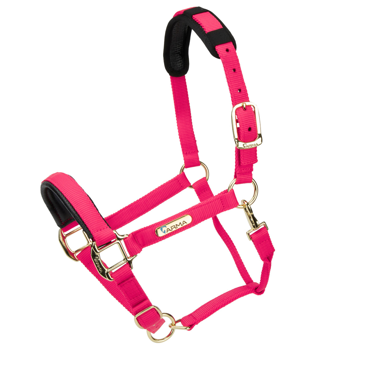 Shires Topaz Nylon Headcollar - Pink