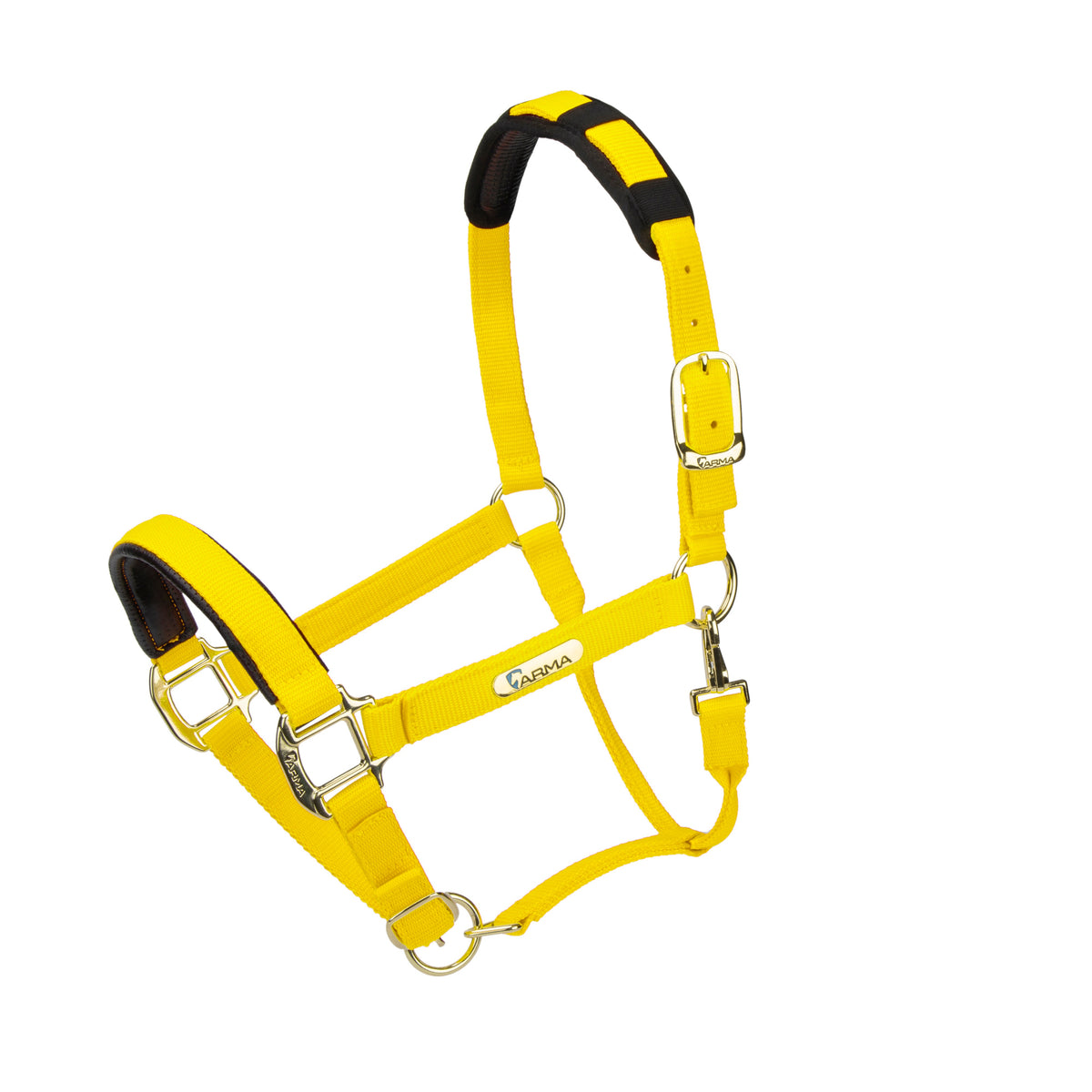 Shires Topaz Nylon Headcollar - Yellow