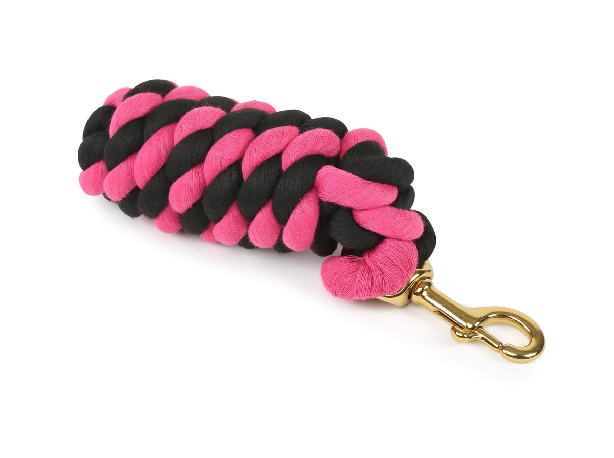 Shires Headcollar Lead Rope With Trigger Clip - Black