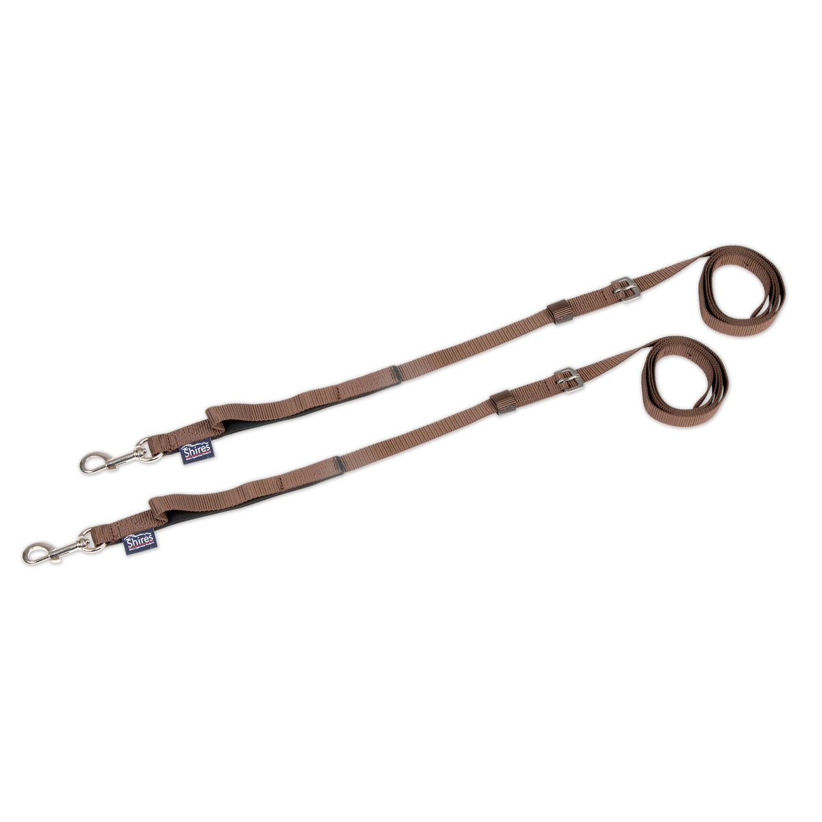 Nylon Web Side Reins - Brown