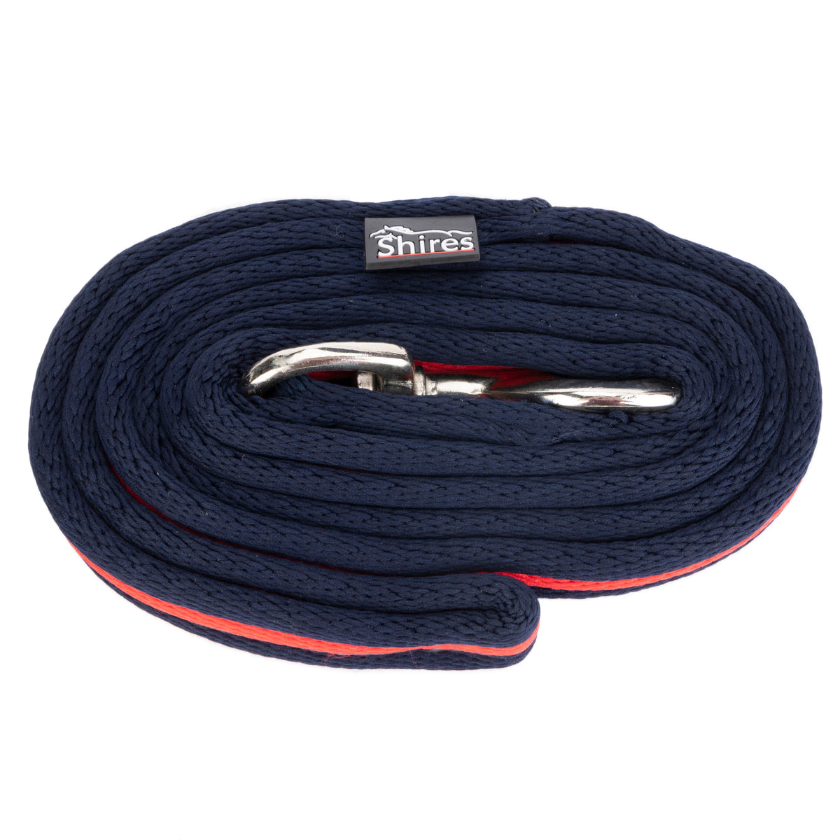 Shires Cushion Web Lead Rein - Navy/Red