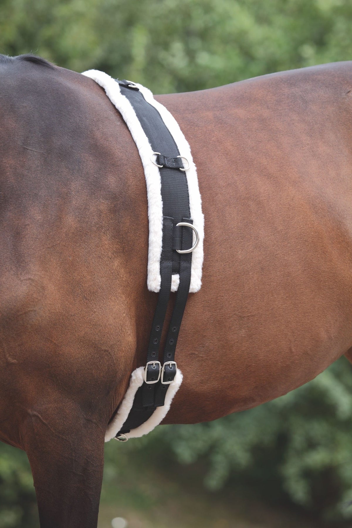 Shires Nylon Roller With Fleece Padding - Black