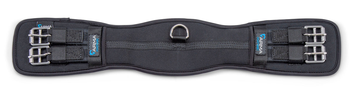 ARMA Neoprene Dressage Girth - Elastic - Black