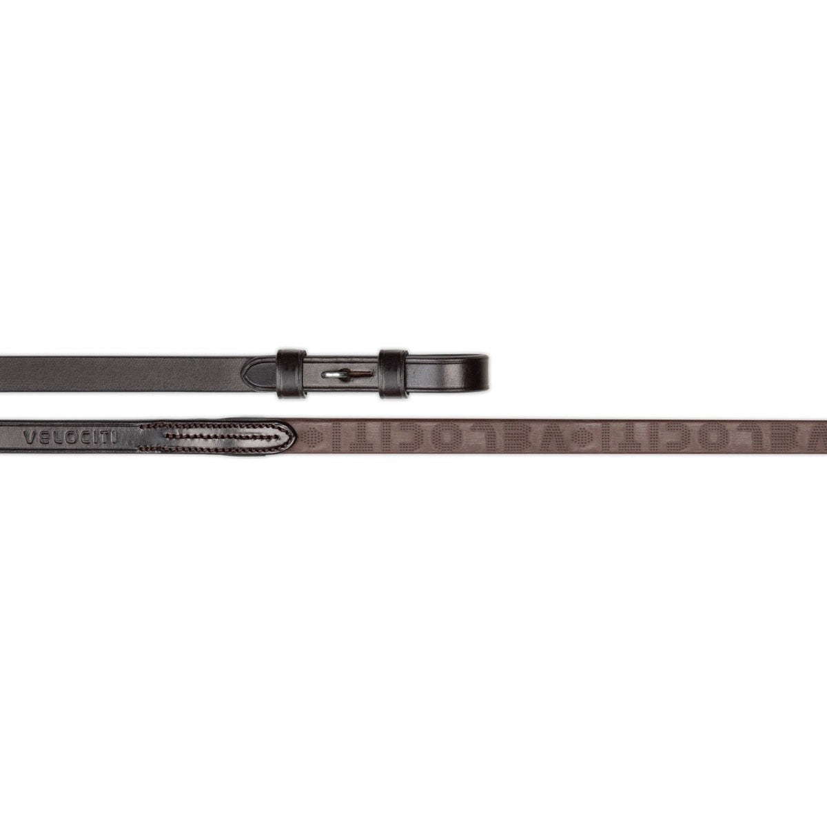 Lusso Rubber Grip Reins - Havana