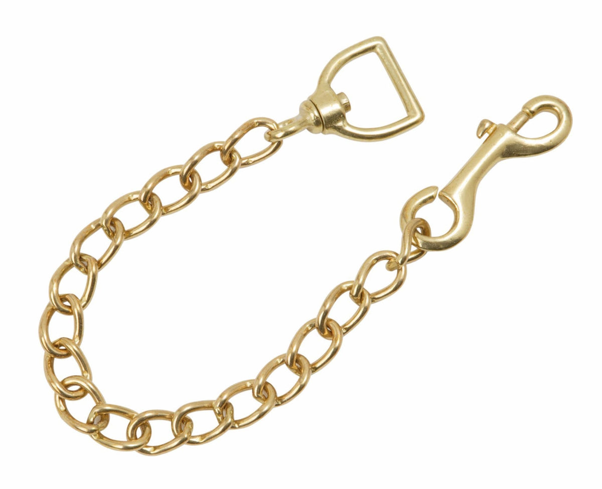 Shires Lead Rein Chain - Brass