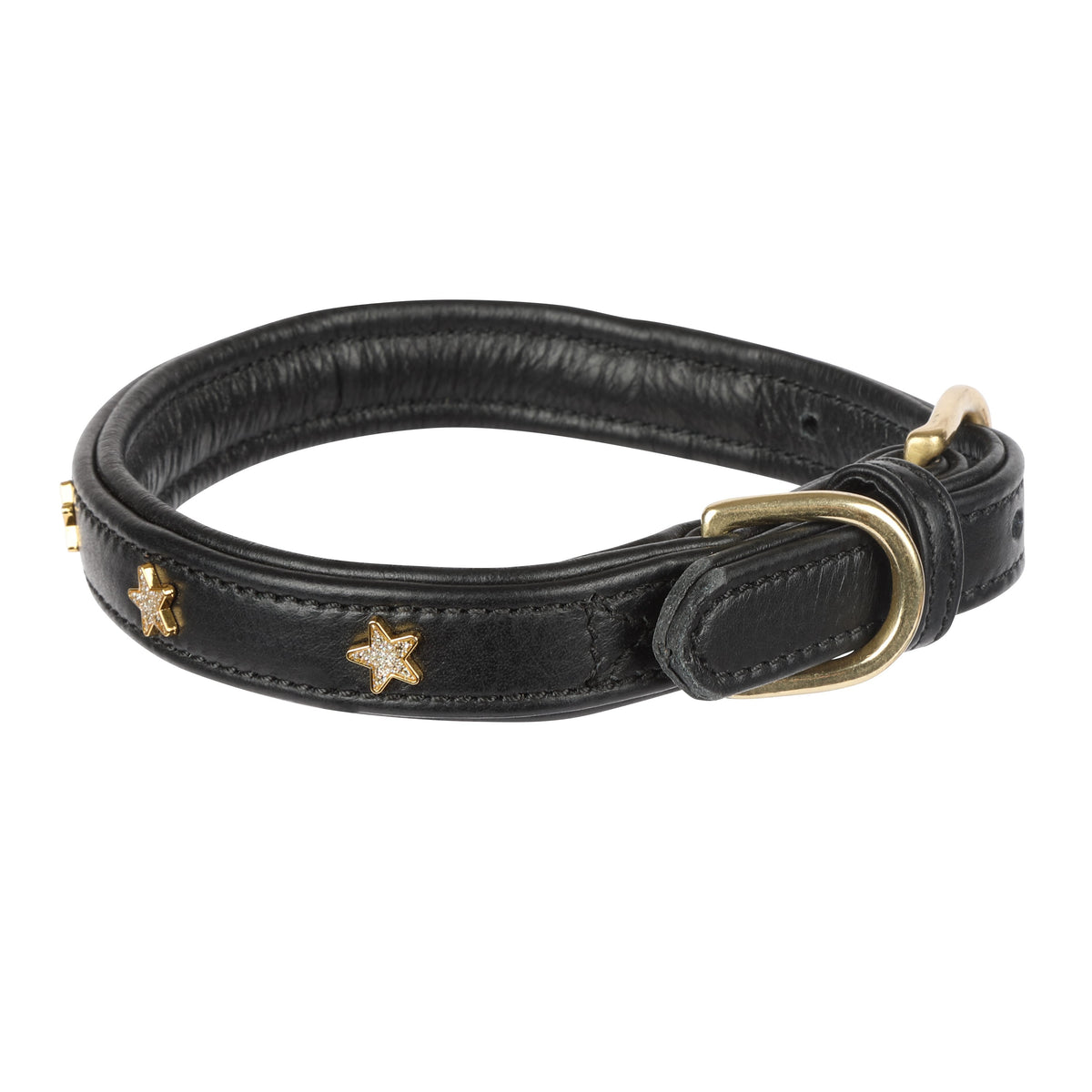 Digby & Fox Star Dog Collar - Black