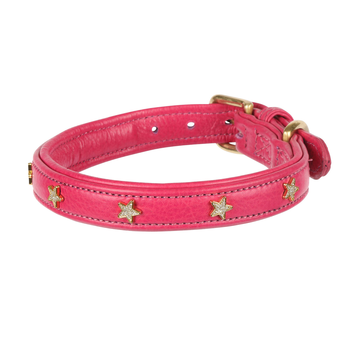 Digby & Fox Star Dog Collar - Pink