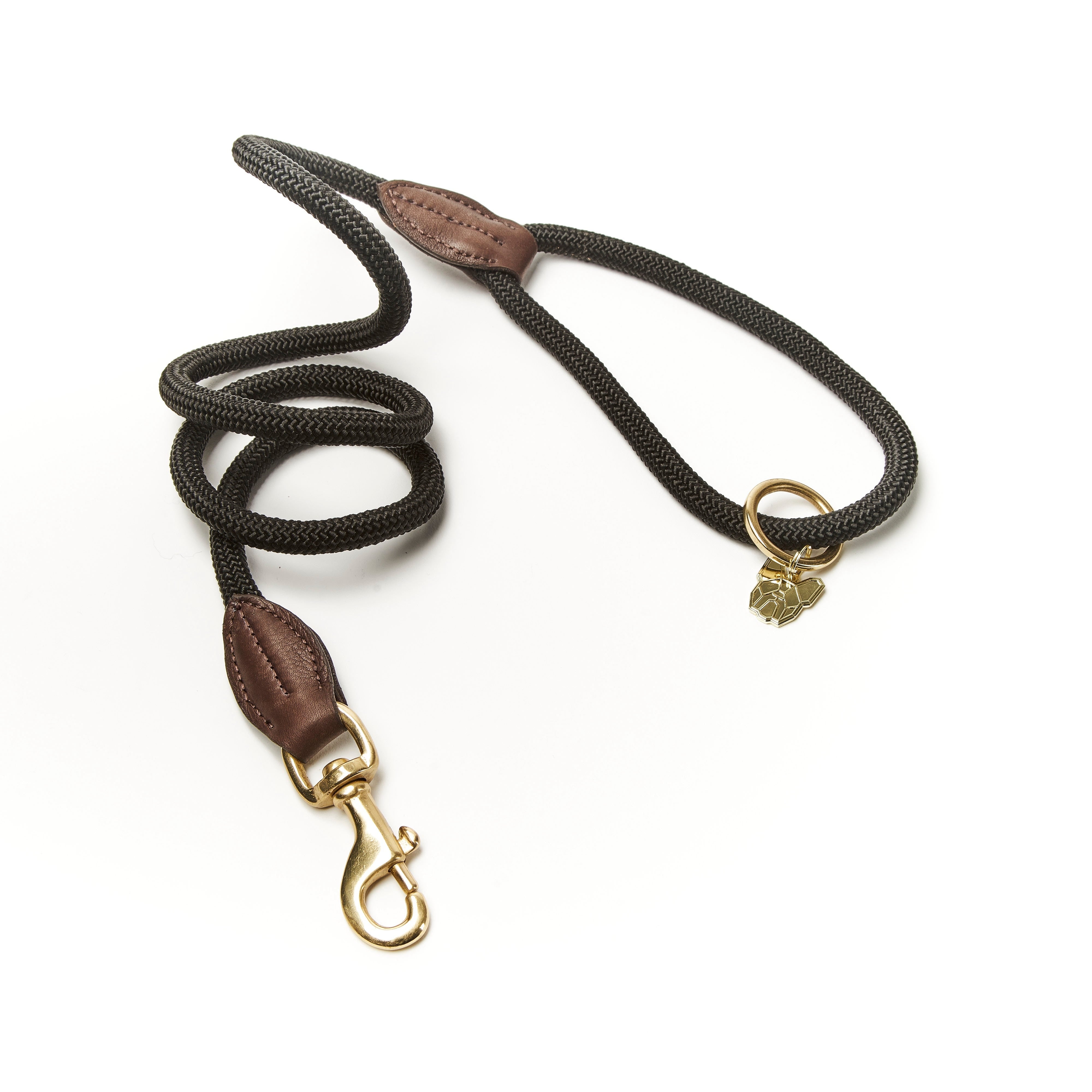 Digby & Fox Fine Rope Lead - Black