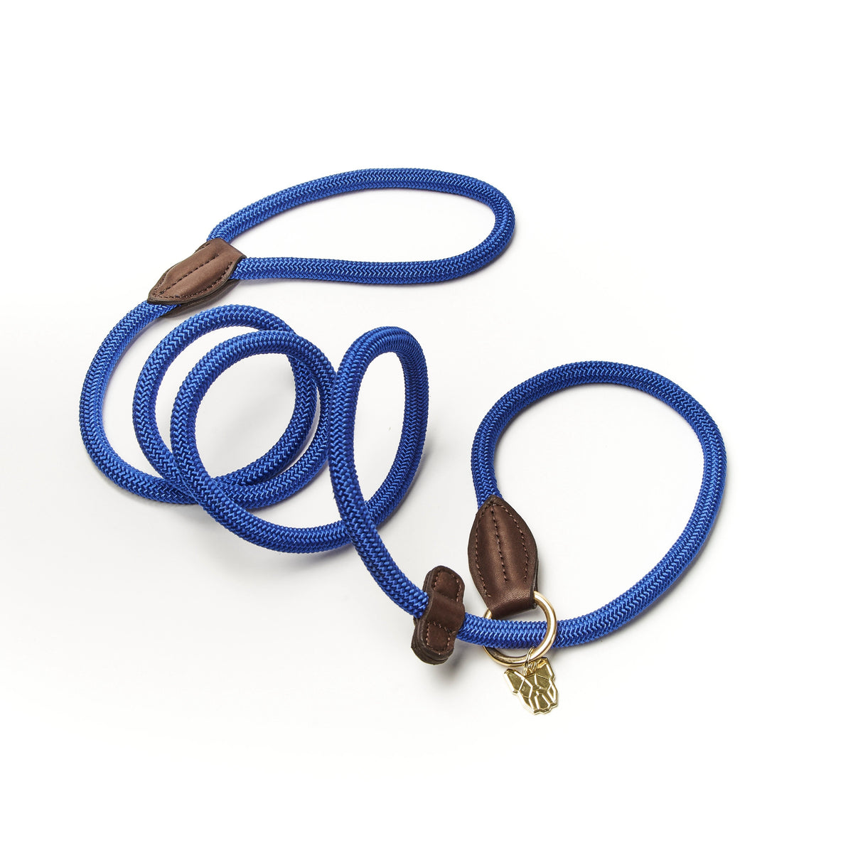 Digby & Fox Fine Rope Slip Lead - Blue