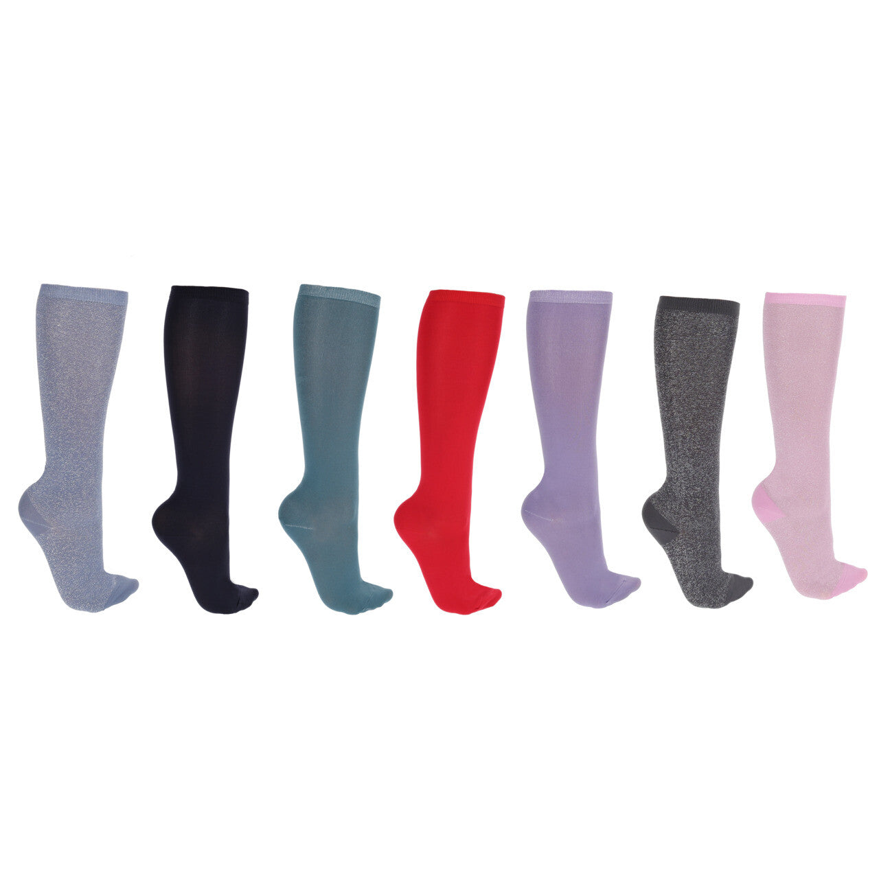QHP Knee Socks Week Collection (7-pack)