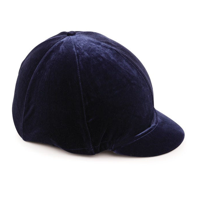 Shires Velveteen Hat Cover - Navy