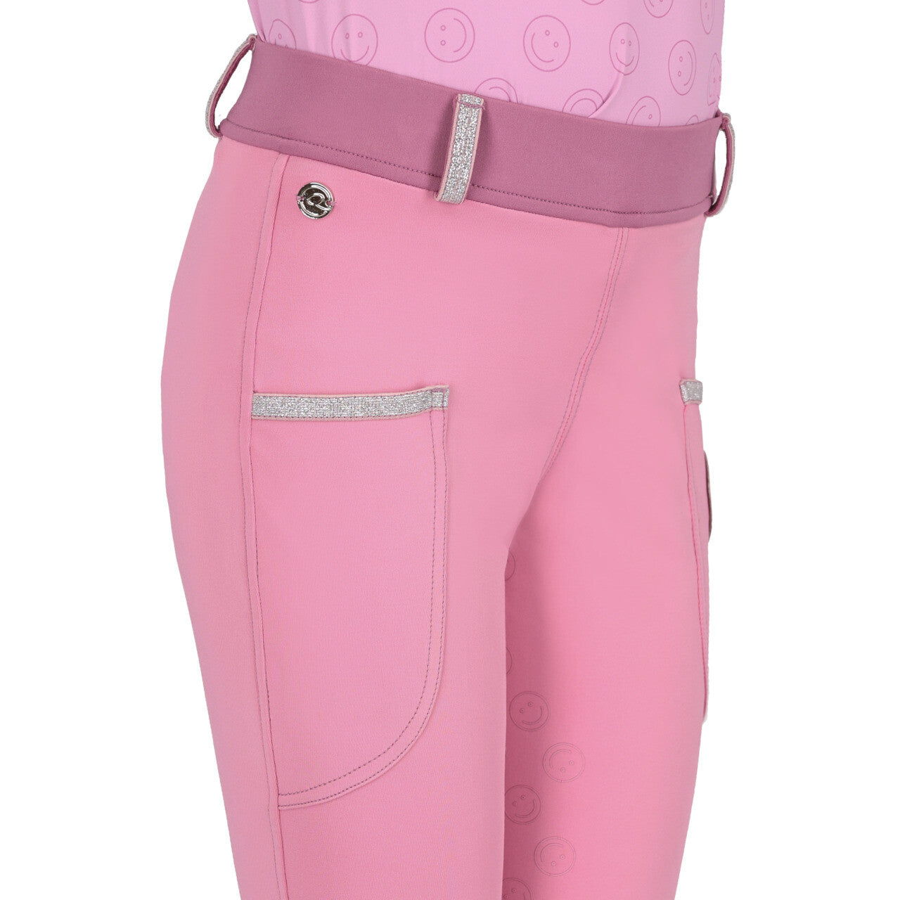 QHP Junior Full Grip Riding Tights Rosalyn SS26 Collection