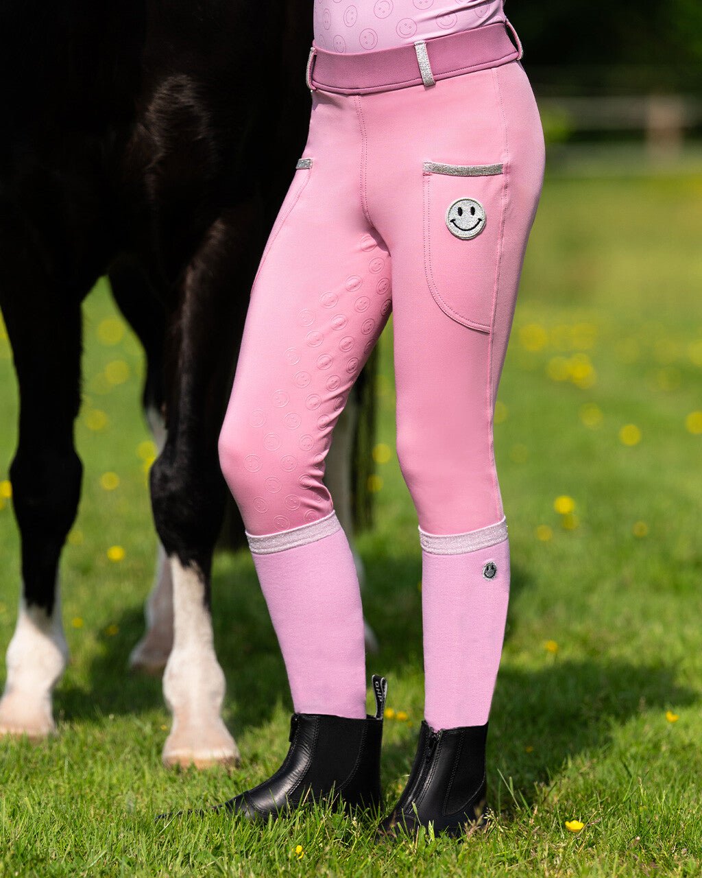 QHP Junior Full Grip Riding Tights Rosalyn SS26 Collection