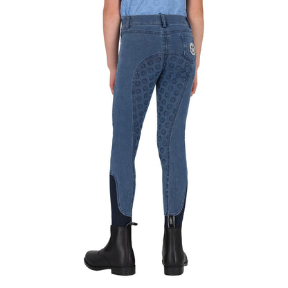 QHP Junior Full Grip Denim Riding tights Rosalynn SS26 Collection
