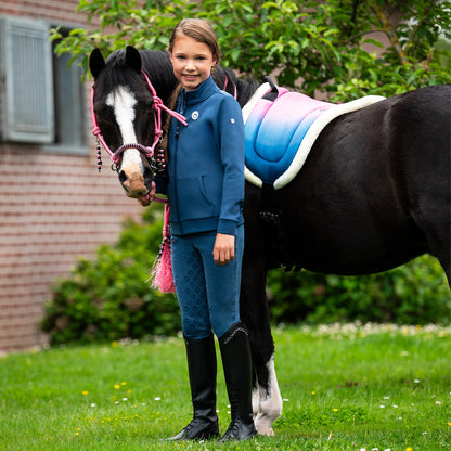 QHP Junior Full Grip Denim Riding tights Rosalynn SS26 Collection