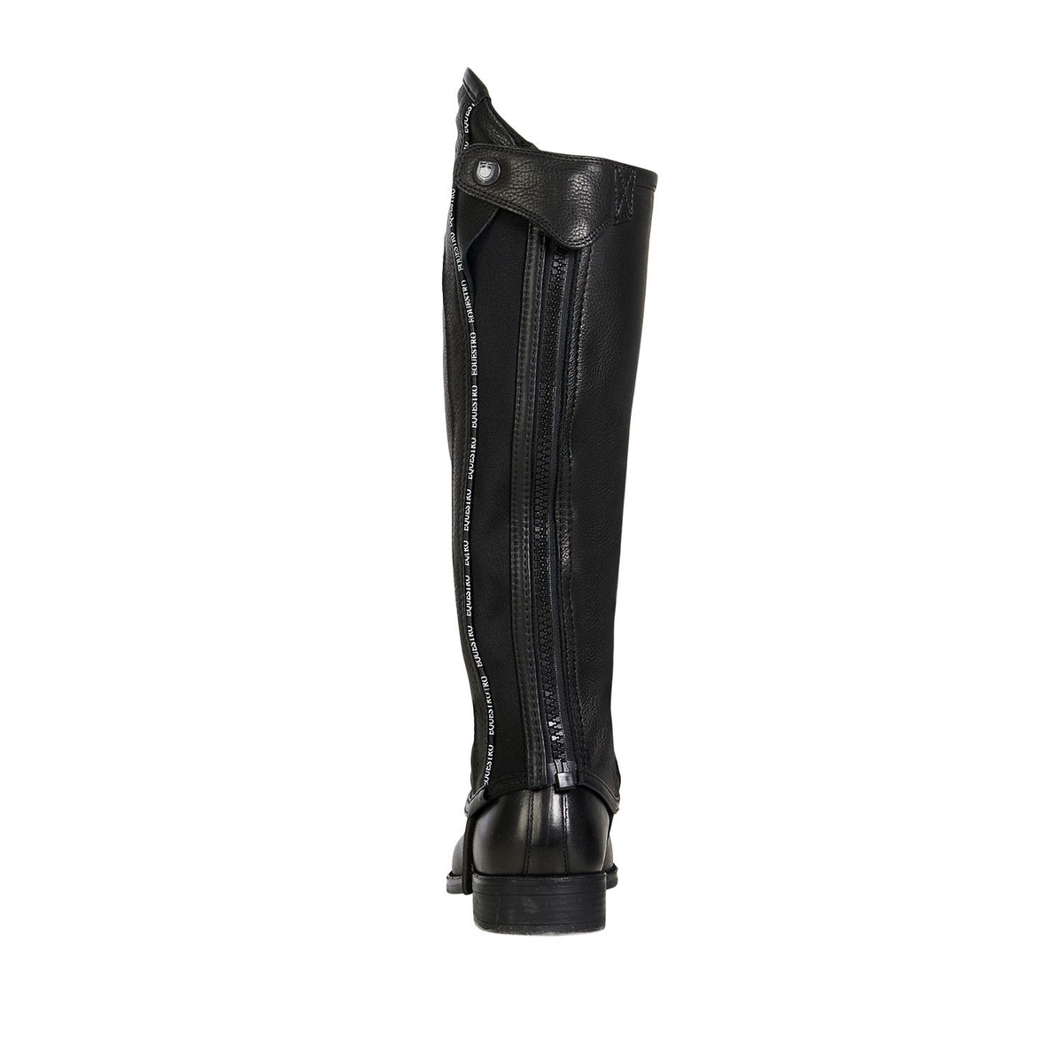 Equestro Unisex leather gaiters with contrasting profile new