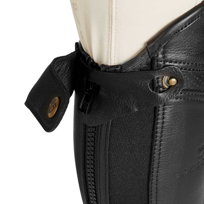 Equestro Unisex gaiters perforated leather maximum comfort