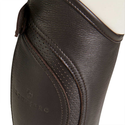 Equestro Unisex gaiters perforated leather maximum comfort