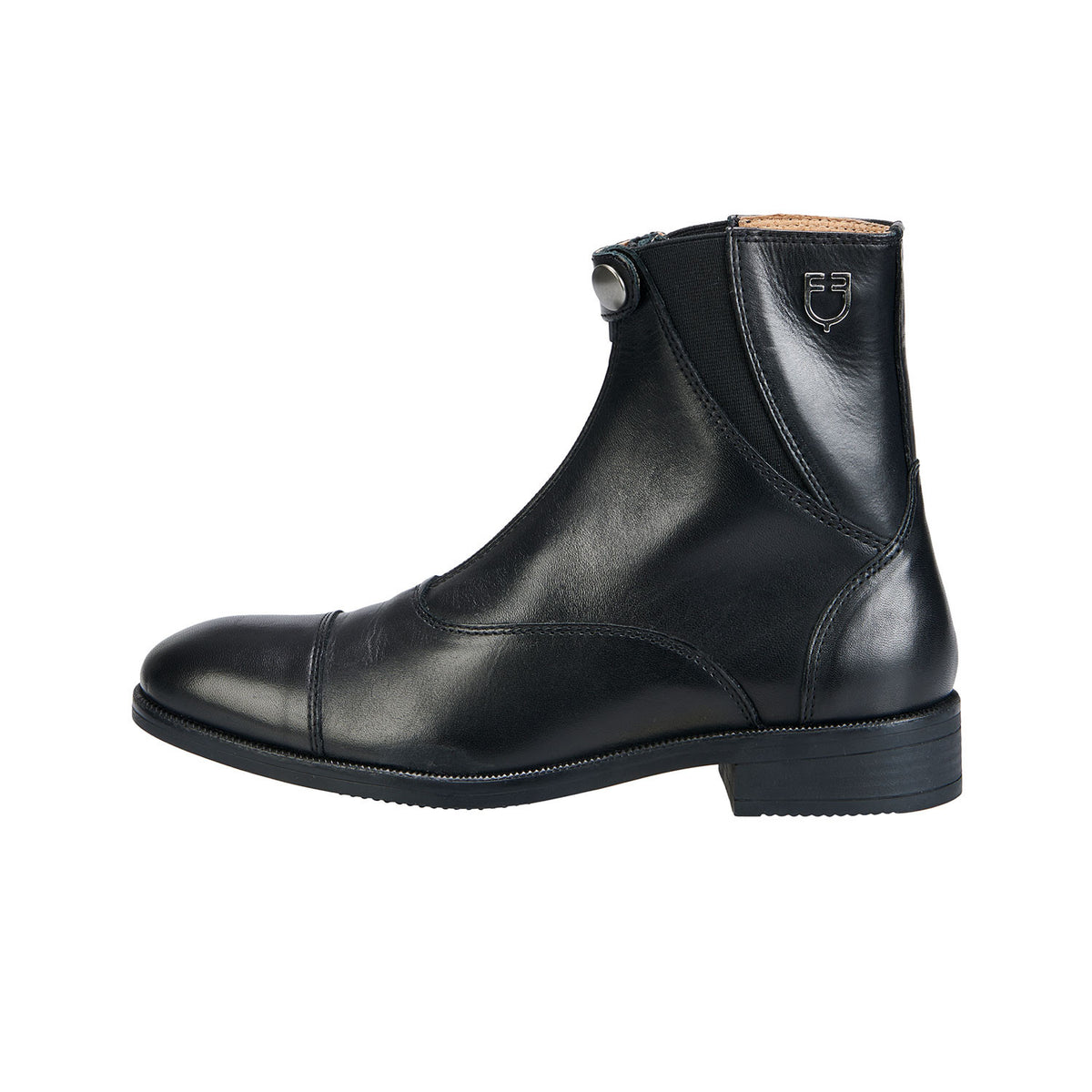 Equestro Unisex ankle boots with front zip maximum comfort