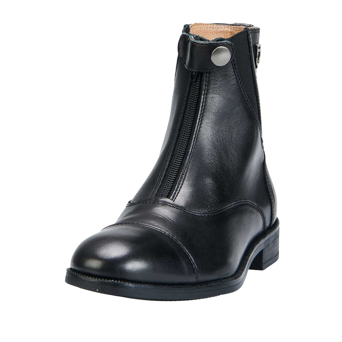 Equestro Unisex ankle boots with front zip maximum comfort
