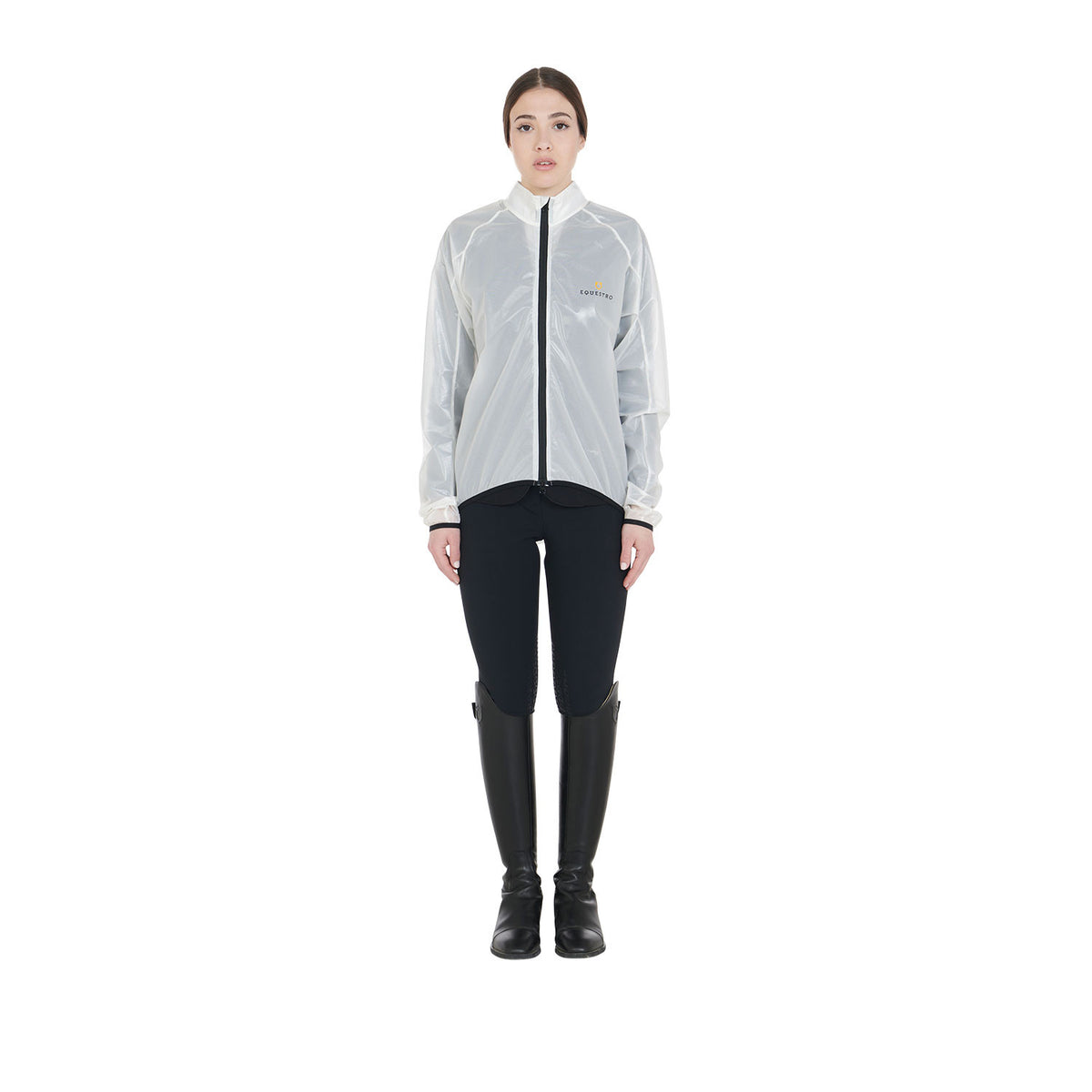 Equestro Windproof and water-repellent unisex overcoat