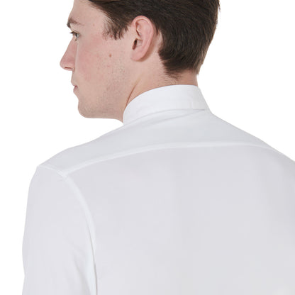 Equestro Men's long sleeve competition polo shirt