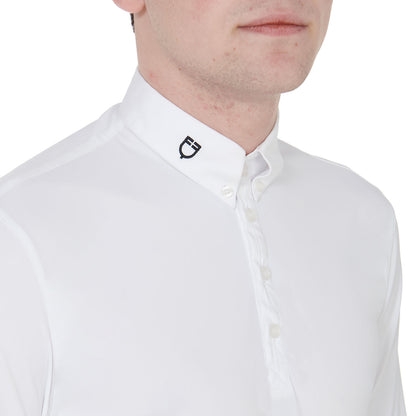 Equestro Men's long sleeve competition polo shirt