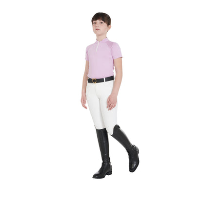 Equestro Kids' unisex breeches in technical fabric
