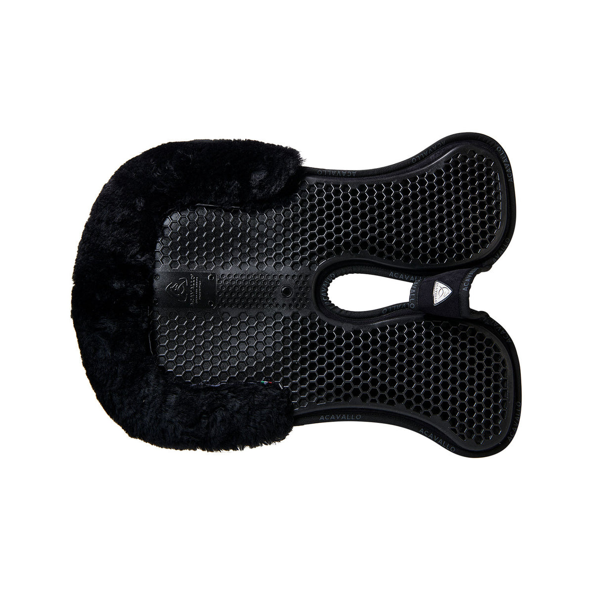 Acavallo Pad MF-S WFS suede rear sheepskin Hexagonal gel front riser