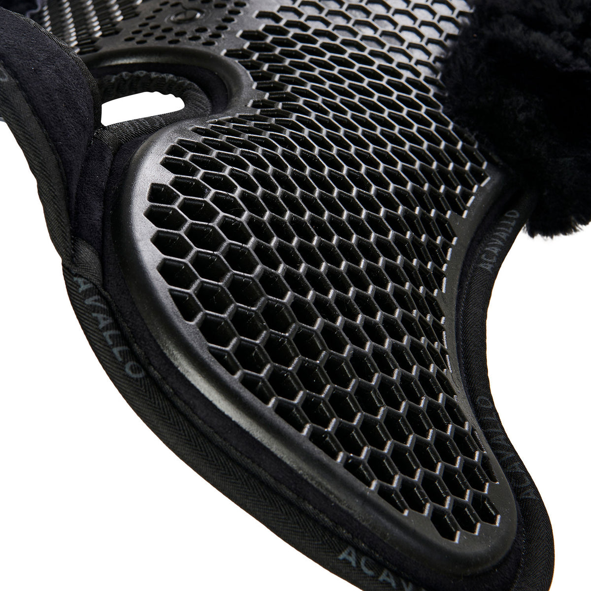 Acavallo Pad MF-S WFS suede rear sheepskin Hexagonal gel front riser