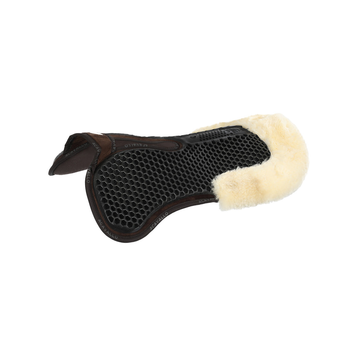 Acavallo Pad MF-S WFS suede rear sheepskin Hexagonal gel flat