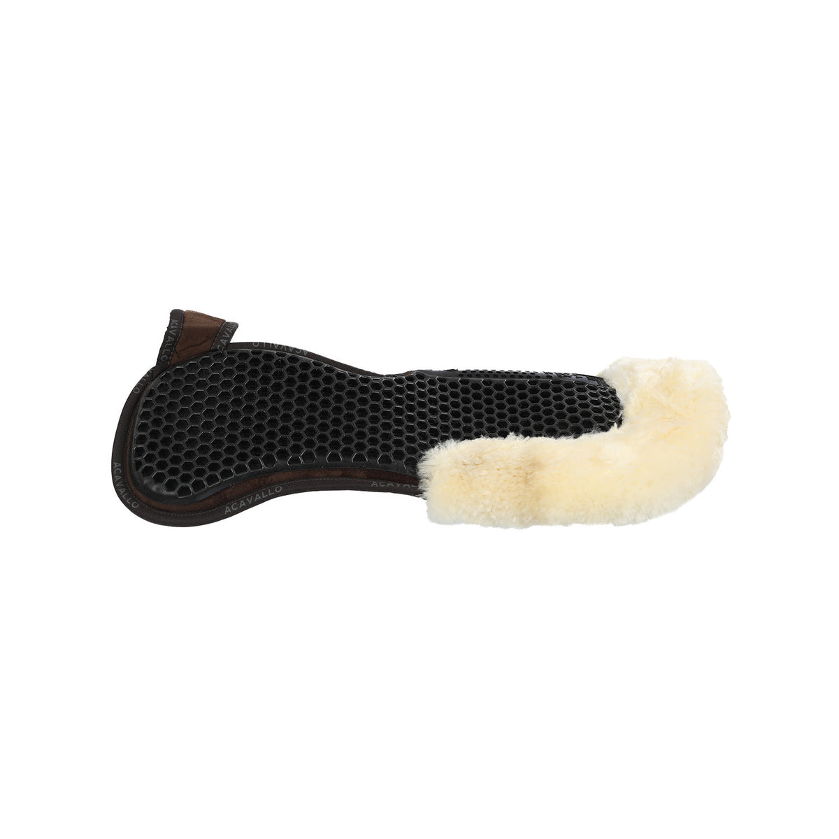 Acavallo Pad MF-S WFS suede rear sheepskin Hexagonal gel flat