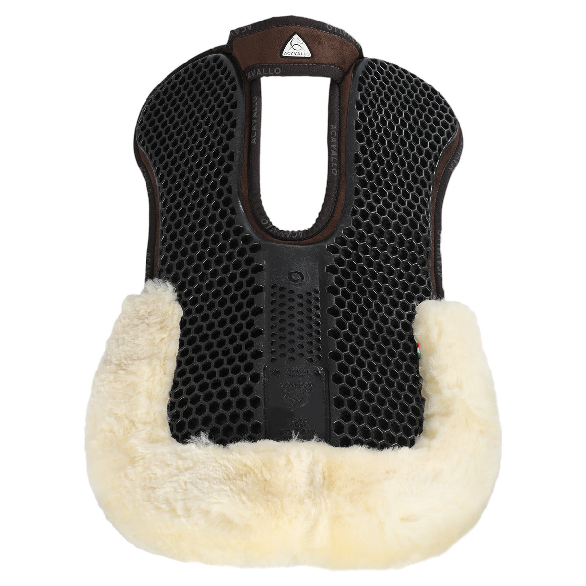 Acavallo Pad MF-S WFS suede rear sheepskin Hexagonal gel flat