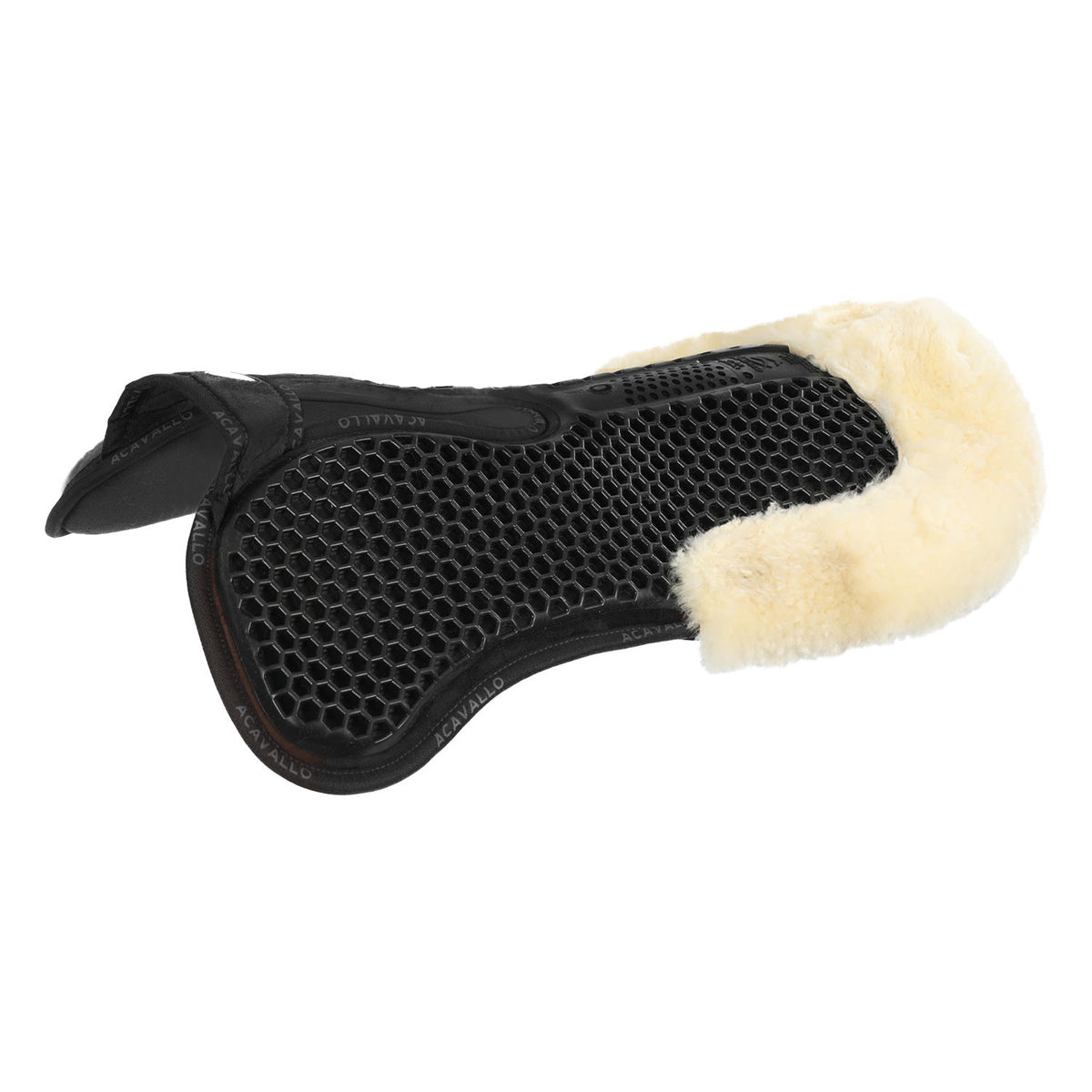 Acavallo Pad MF-S WFS suede rear sheepskin Hexagonal gel flat
