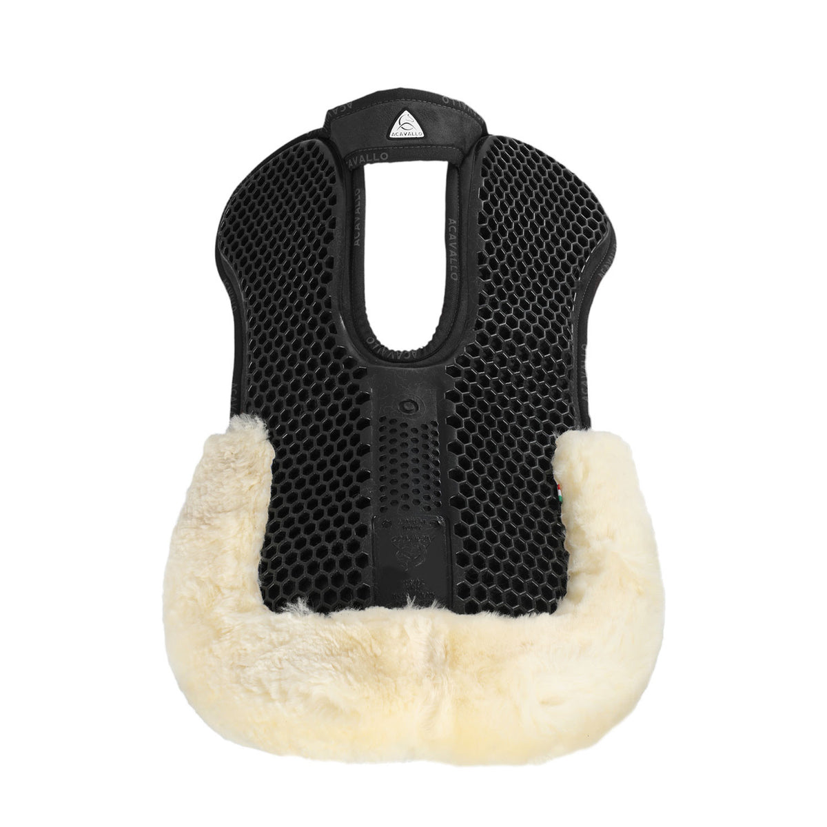 Acavallo Pad MF-S WFS suede rear sheepskin Hexagonal gel flat