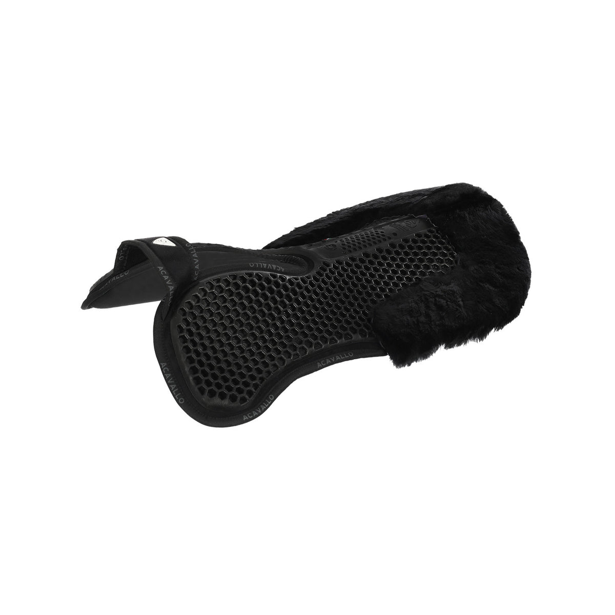 Acavallo Pad MF-S WFS suede rear sheepskin Hexagonal gel flat