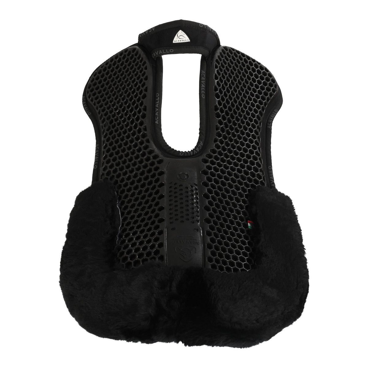 Acavallo Pad MF-S WFS suede rear sheepskin Hexagonal gel flat