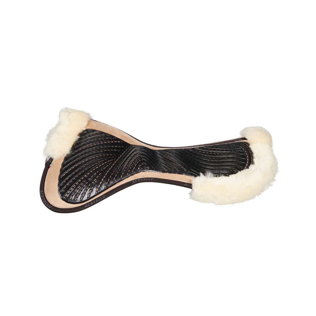 Acavallo Pad MF-S JCCS-S CW-CS suede cut-out sheepskin gel grip flat
