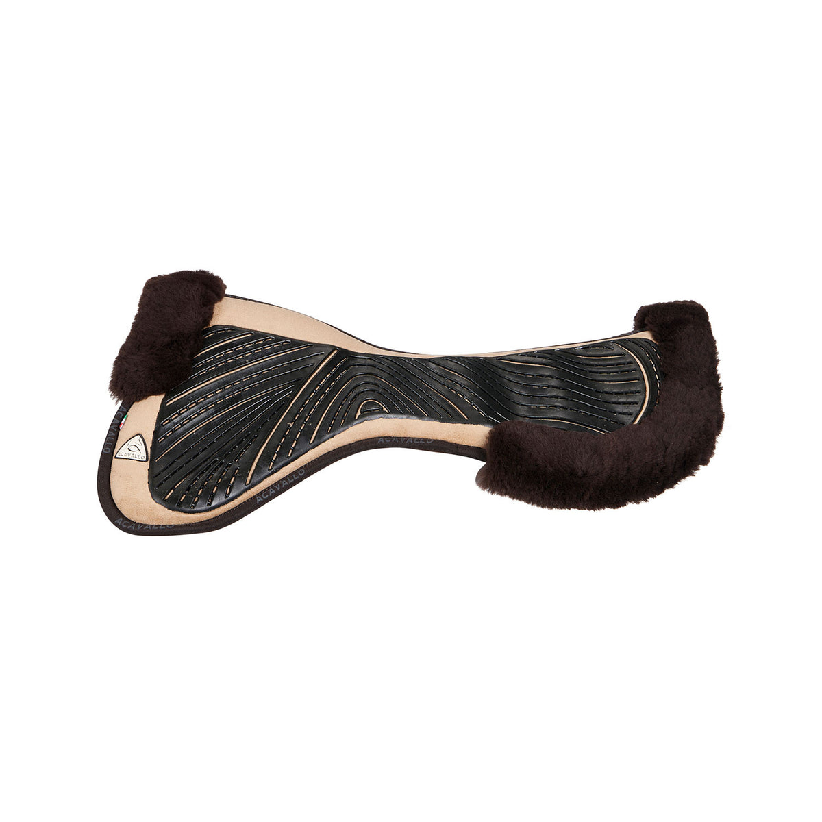 Acavallo Pad MF-S JCCS-S CW-CS suede cut-out sheepskin gel grip flat