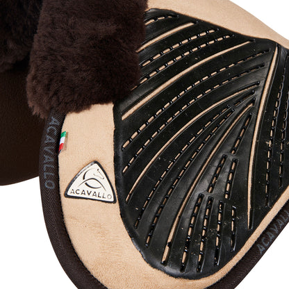 Acavallo Pad MF-S JCCS-S CW-CS suede cut-out sheepskin gel grip flat