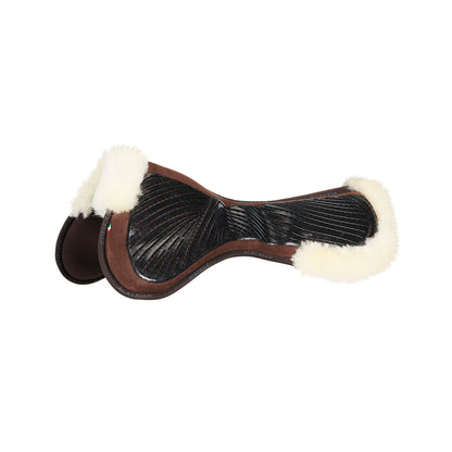 Acavallo Pad MF-S JCCS-S CW-CS suede cut-out sheepskin gel grip flat