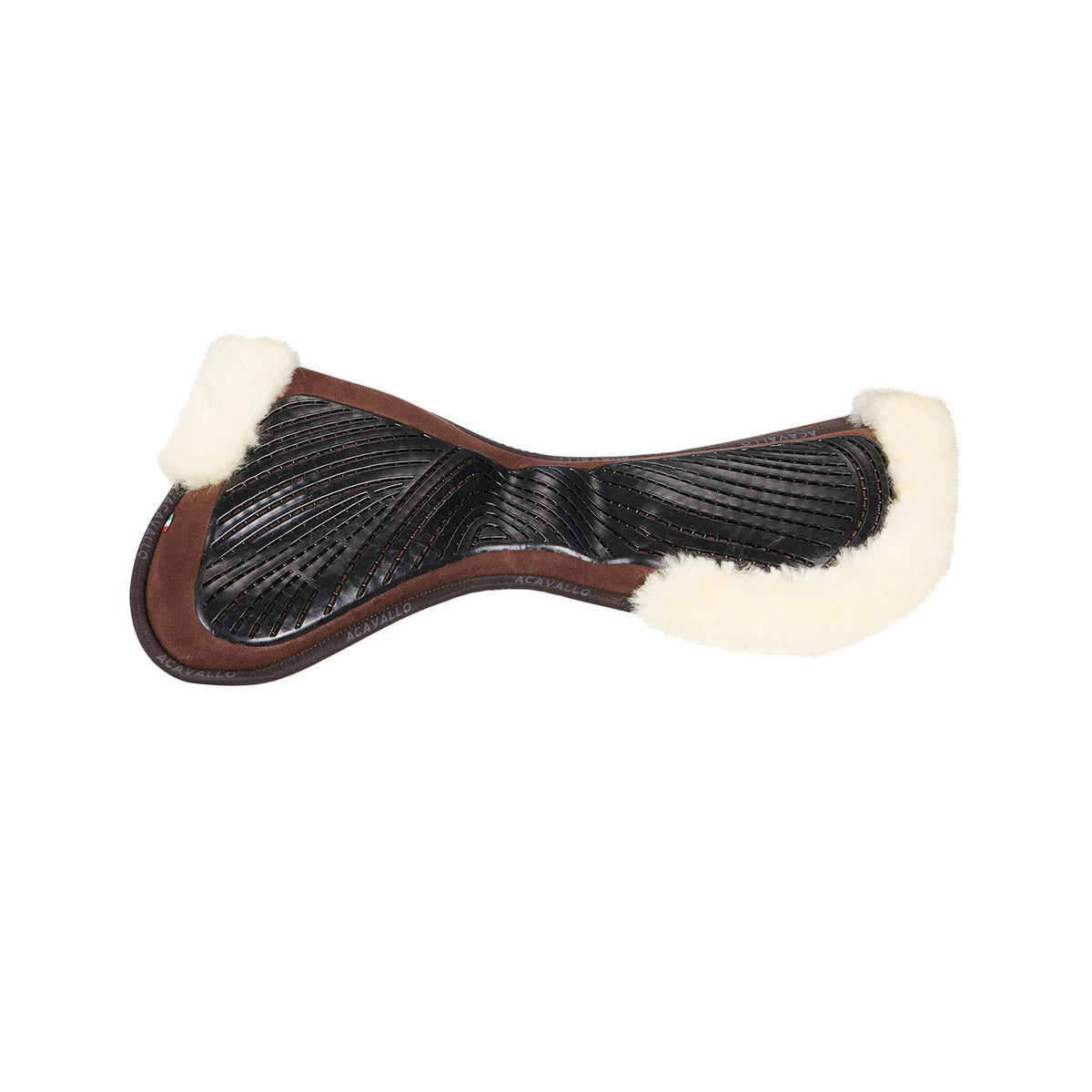 Acavallo Pad MF-S JCCS-S CW-CS suede cut-out sheepskin gel grip flat