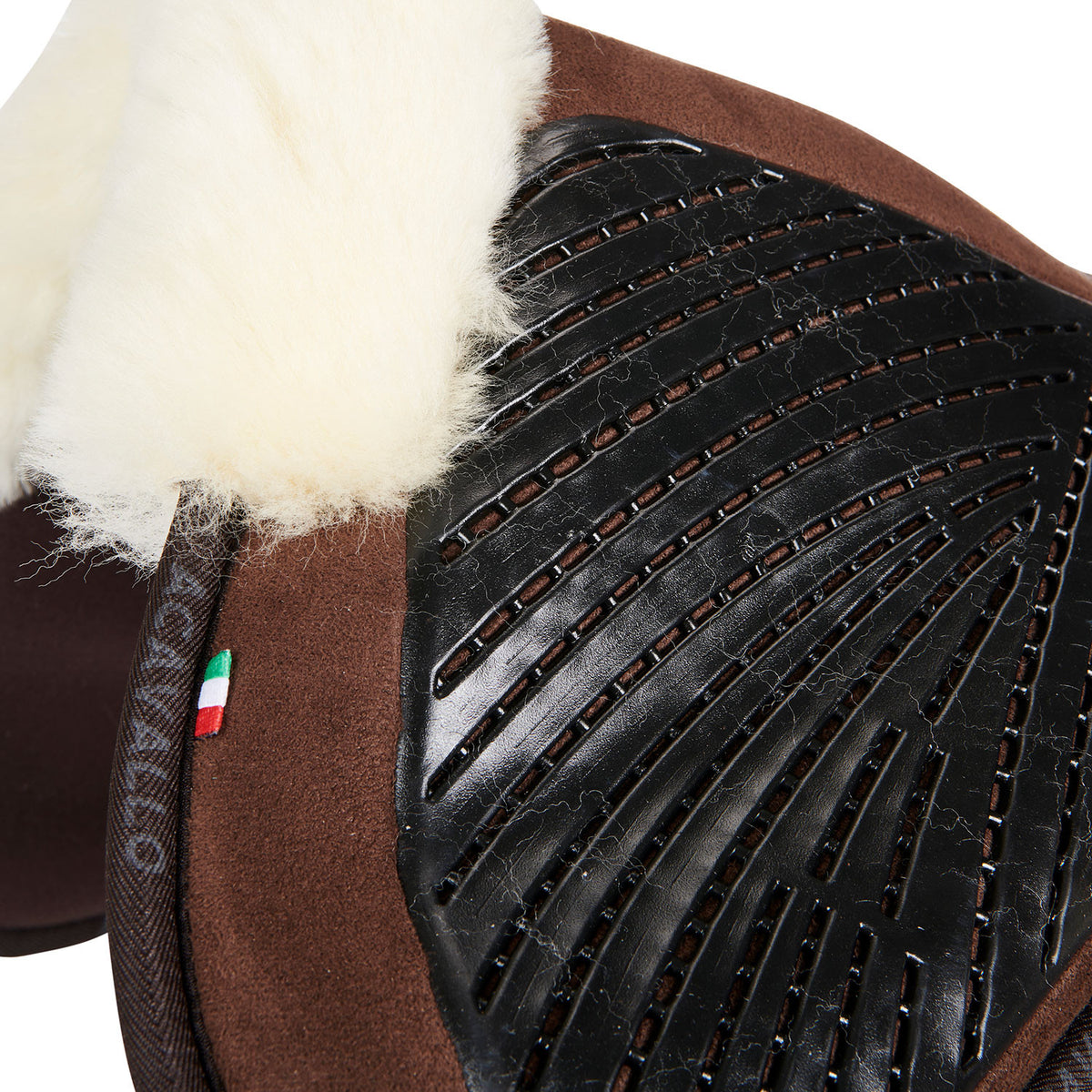 Acavallo Pad MF-S JCCS-S CW-CS suede cut-out sheepskin gel grip flat