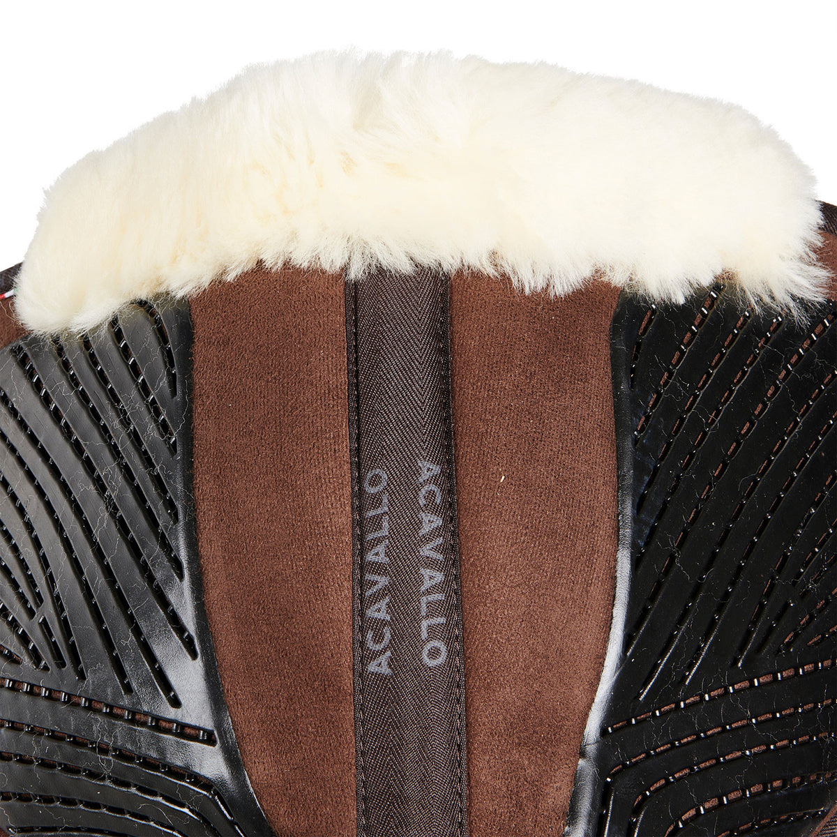 Acavallo Pad MF-S JCCS-S CW-CS suede cut-out sheepskin gel grip flat
