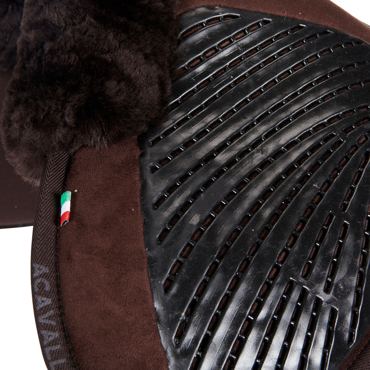 Acavallo Pad MF-S JCCS-S CW-CS suede cut-out sheepskin gel grip flat