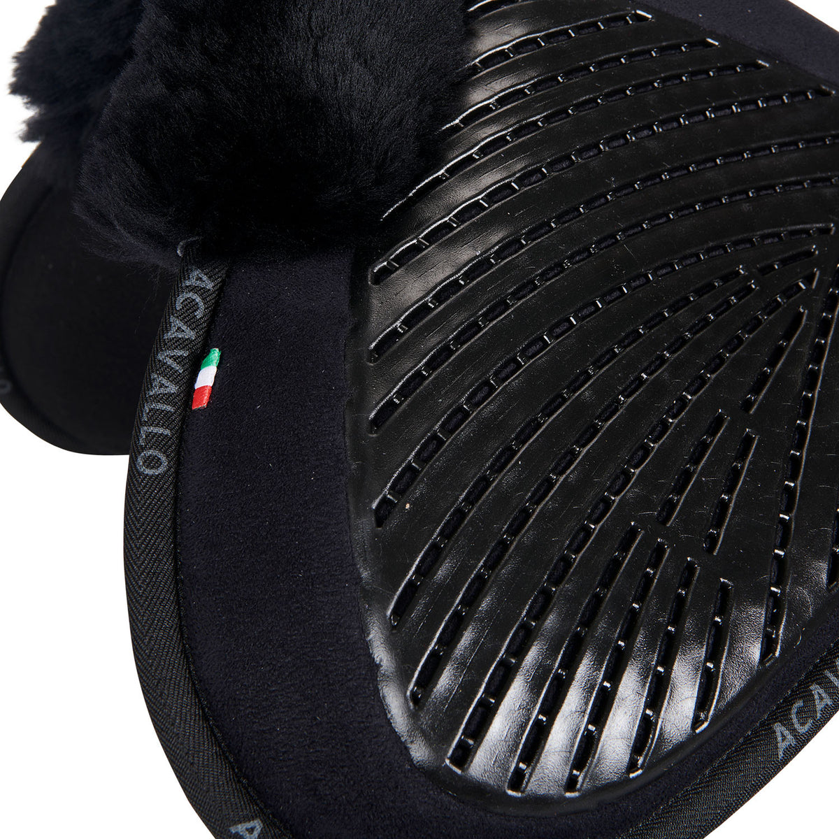 Acavallo Pad MF-S JCCS-S CW-CS suede cut-out sheepskin gel grip flat