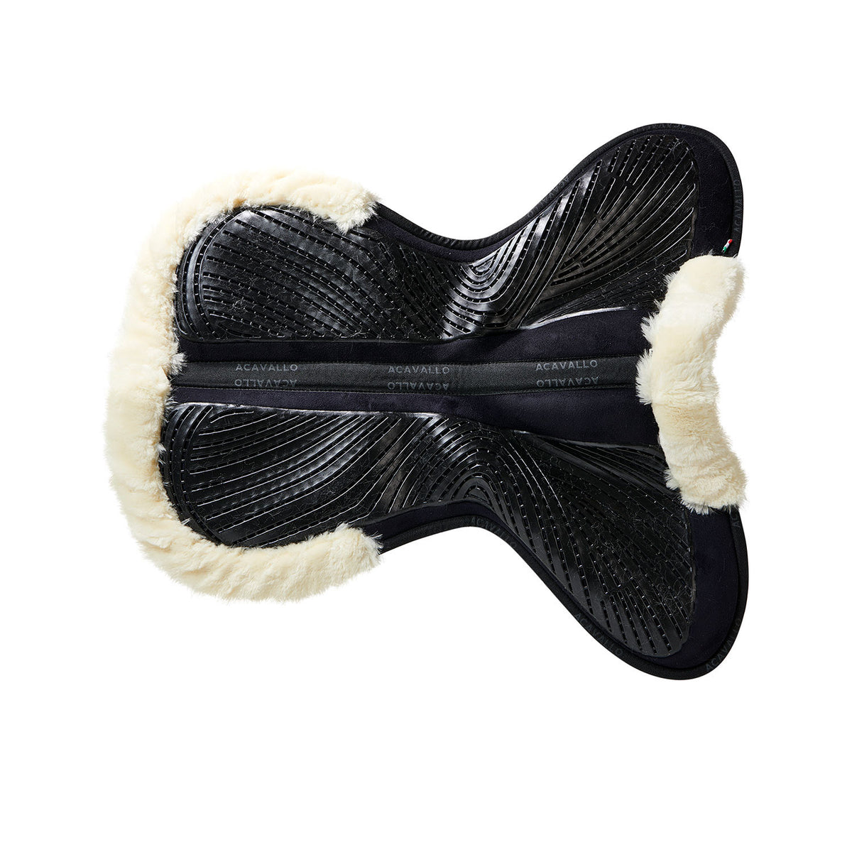 Acavallo Pad MF-S JCCS-S CW-CS suede cut-out faux sheepskin gel grip flat