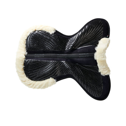 Acavallo Pad MF-S JCCS-S CW-CS suede cut-out faux sheepskin gel grip flat