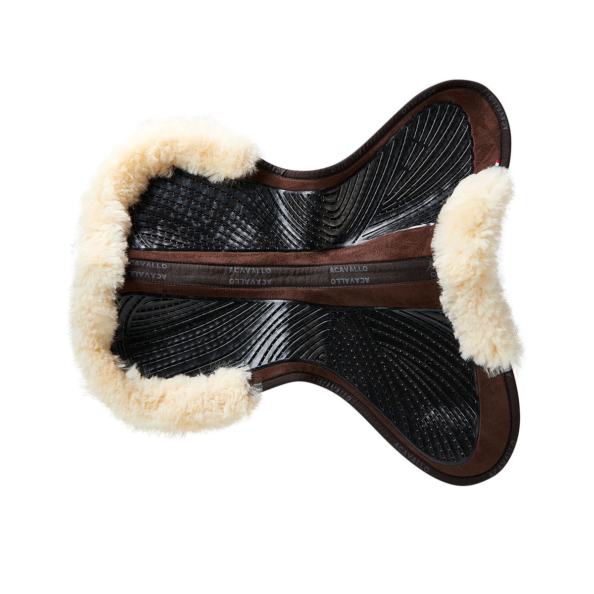 Acavallo Pad SP JCCS CW-CS suede cut-out sheepskin twin sided gel flat